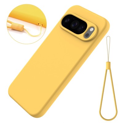 "Shell" hard silicone (TPU) case - yellow (Pixel 10 Pro XL)