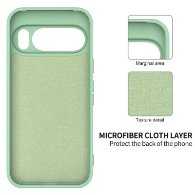 "Shell" hard silicone (TPU) case - green (Pixel 10 Pro XL)