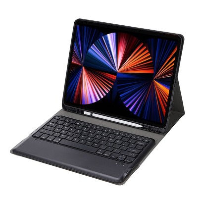 "Bosina" Flip case with keyboard - black (iPad Air 13 2024 / 2025 / 2026 / iPad Pro 12.9" 2022 / 2021 / 2020)