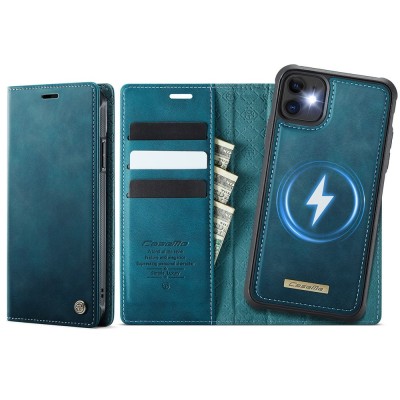 „CaseMe“ MagSafe Leather 2-in-1 Flip Case - Green (iPhone 11)