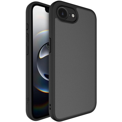 "Imak" hard silicone (TPU) matte case - tinted / black (iPhone 17e / 16e)