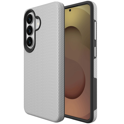 „TUKU“ Shockproof Magsafe hard silicone case - silver (Galaxy S24+ / S25+)