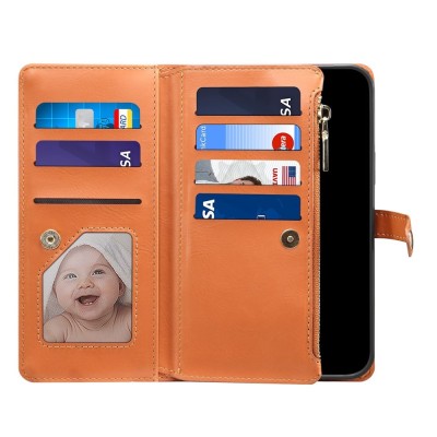"ESEBLE" Solid Case with Detachable Wallet - Brown (iPhone 16 Pro Max)