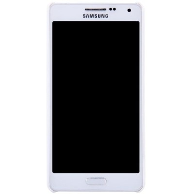 Samsung Galaxy A5 (A500) Nillkin Frosted Shield baltas plastikinis dėklas + apsauginė ekrano plėvelė / Priedai.lt
