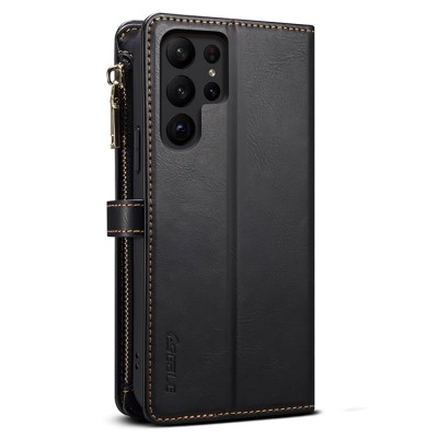 "ESEBLE" Solid Case with Detachable Wallet - Black (Galaxy S24 Ultra)