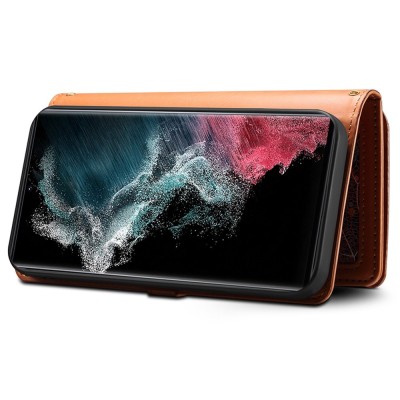 "ESEBLE" Solid Case with Detachable Wallet - Brown (Galaxy S24 Ultra)