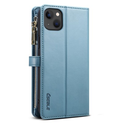 "ESEBLE" Solid Case with Detachable Wallet - Blue (iPhone 15 Plus)