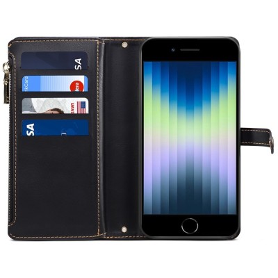 "ESEBLE" Solid Case with Detachable Wallet - Black (iPhone 6 / 7 / 8 / SE 2020 / SE 2022)
