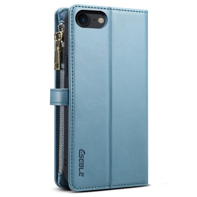 "ESEBLE" Solid Case with Detachable Wallet - Blue (iPhone 6 / 7 / 8 / SE 2020 / SE 2022)