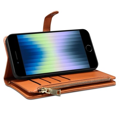 "ESEBLE" Solid Case with Detachable Wallet - Brown (iPhone 6 / 7 / 8 / SE 2020 / SE 2022)