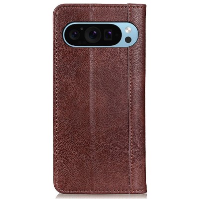 „Binfen“ Solid Flip Book Case - Brown (Pixel 10 Pro / 10 / 9 Pro / 9)