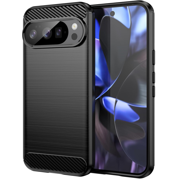 "AILES" Carbon hard silicone (TPU) case - black (Pixel 10 / 10 Pro)