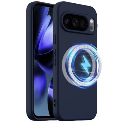 "Shell" MagSafe Hard Silicone (TPU) Case Cover - dark blue (Pixel 10 / 10 Pro)