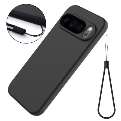 "Shell" hard silicone (TPU) case - black (Pixel 10 / 10 Pro)