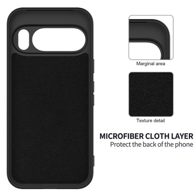 "Shell" hard silicone (TPU) case - black (Pixel 10 / 10 Pro)