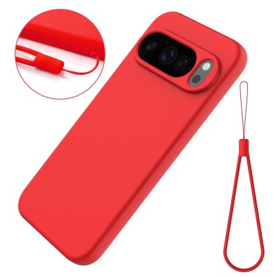 "Shell" hard silicone (TPU) case - red (Pixel 10 / 10 Pro)