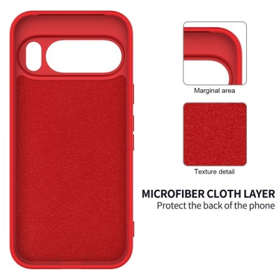 "Shell" hard silicone (TPU) case - red (Pixel 10 / 10 Pro)