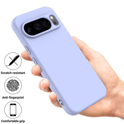 "Shell" hard silicone (TPU) case - purple (Pixel 10 / 10 Pro)