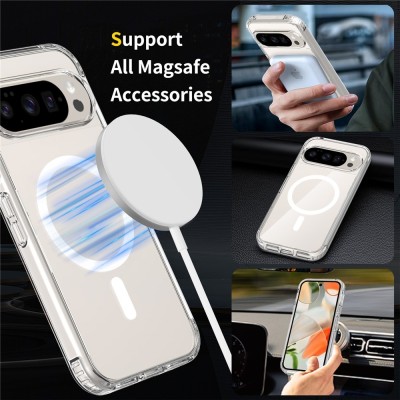 "Tubi" MagSafe Hard Silicone (TPU) Case - Clear (Pixel 10 Pro / 10 / 9 Pro / 9)