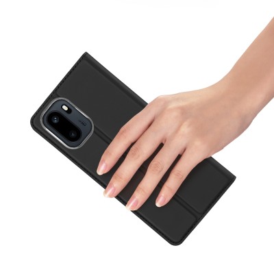 "Dux Ducis" Skin Solid Flip Case - black (OnePlus 15R / Ace 6T / Ace 6)