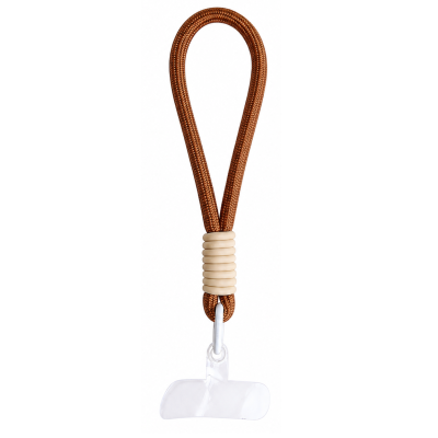 „Style F“ lanyard (pendant) for phone – Brown