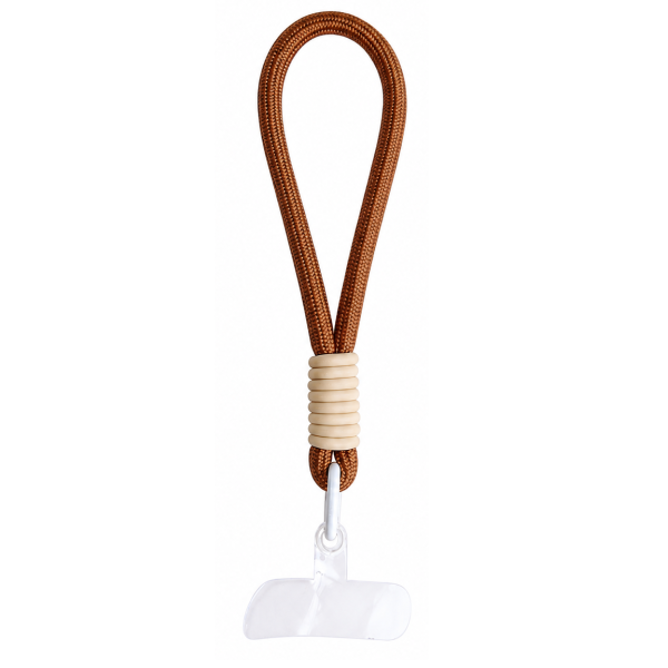 „Style F“ lanyard (pendant) for phone – Brown