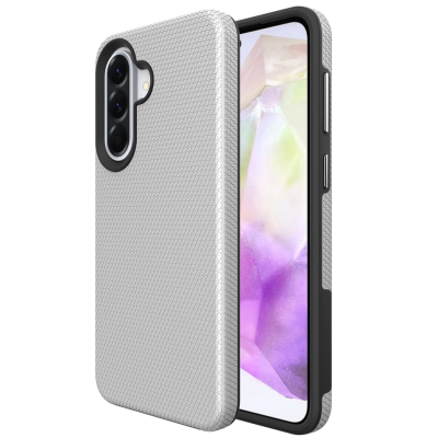 „TUKU“ Shockproof Magsafe hard silicone case - silver (Galaxy A17 / A26 / A16)