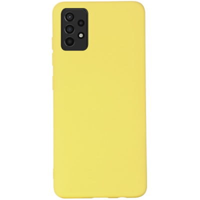 "Shell" hard silicone (TPU) case - yellow (Galaxy A52 / A52s)