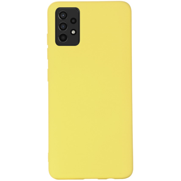 "Shell" hard silicone (TPU) case - yellow (Galaxy A52 / A52s)