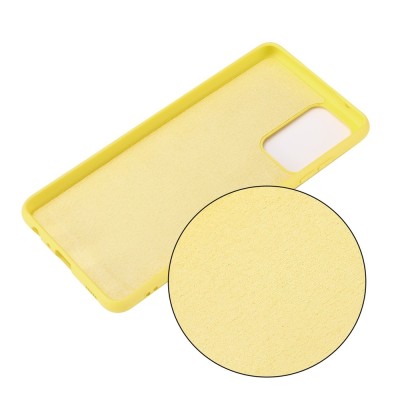 "Shell" hard silicone (TPU) case - yellow (Galaxy A52 / A52s)