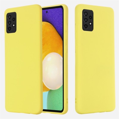 "Shell" hard silicone (TPU) case - yellow (Galaxy A52 / A52s)