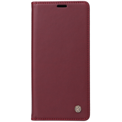 "YIKATU" Split flip book case - burgundy (OnePlus 15R / Ace 6T / Ace 6)