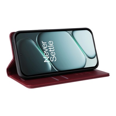 "YIKATU" Split flip book case - burgundy (OnePlus 15R / Ace 6T / Ace 6)