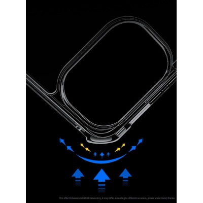 "XUNDD" hard silicone (TPU) acrylic case - clear / black (OnePlus 15R / Ace 6T / Ace 6)