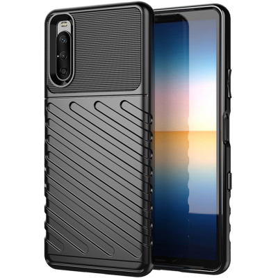 "Mofan" Thunder hard silicone (TPU) case - black (Xperia 10 III)
