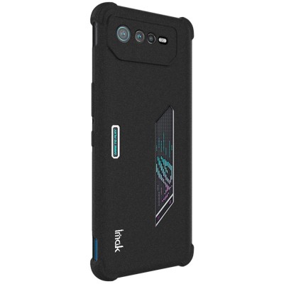 "Imak" reinforced protection hard Airbag silicone matte (TPU) case - black (Rog Phone 6 5G)