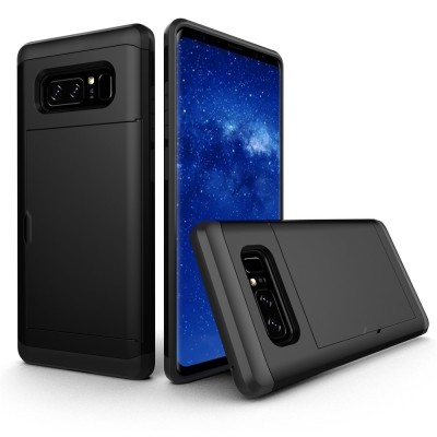 „Sliding“ Card Holder dėklas - juodas (Galaxy Note 8)