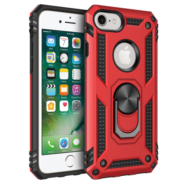 "Kickstand" enhanced protection case - Red (iPhone 7 / 8 / SE 2020 / SE 2022)