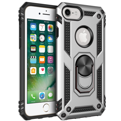 "Kickstand" enhanced protection case - silver (iPhone 7 / 8 / SE 2020 / SE 2022)