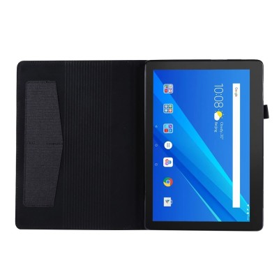 "Fashion" flip textile case - black (Lenovo Tab E10)