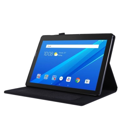 "Fashion" flip textile case - black (Lenovo Tab E10)