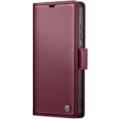 "CaseMe" Leather Flip Case Cover - burgundy (Galaxy S20 FE)
