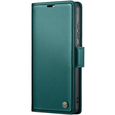 "CaseMe" Leather Flip Case Cover - green (Galaxy S20 FE)