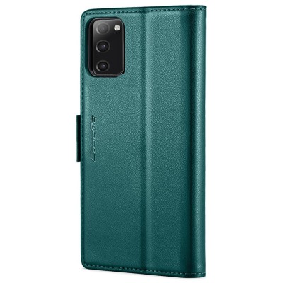"CaseMe" Leather Flip Case Cover - green (Galaxy S20 FE)