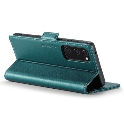 "CaseMe" Leather Flip Case Cover - green (Galaxy S20 FE)