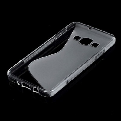 Samsung Galaxy A3 skaidrus (permatomas) kieto silikono TPU dėklas - nugarėlė / Priedai.lt