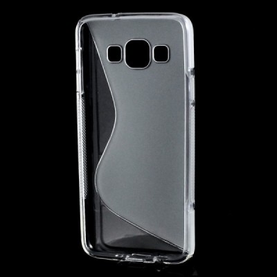 Samsung Galaxy A3 skaidrus (permatomas) kieto silikono TPU dėklas - nugarėlė / Priedai.lt