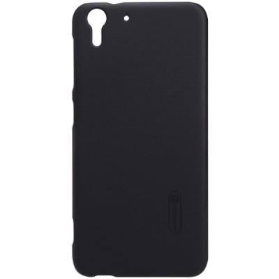 HTC Desire EYE Nillkin Frosted Shield juodas plastikinis dėklas + apsauginė ekrano plėvelė / Priedai.lt