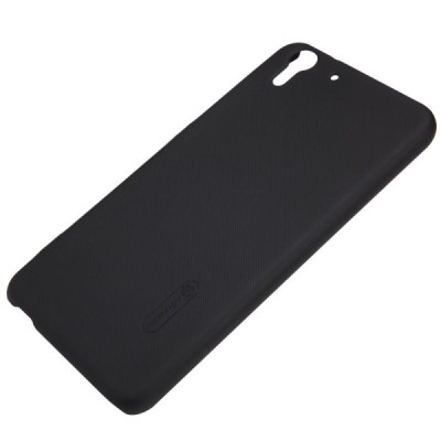 HTC Desire EYE Nillkin Frosted Shield juodas plastikinis dėklas + apsauginė ekrano plėvelė / Priedai.lt