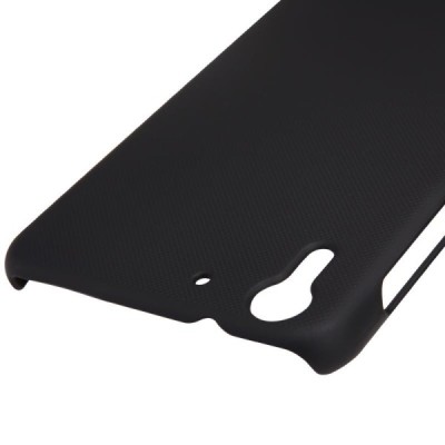 HTC Desire EYE Nillkin Frosted Shield juodas plastikinis dėklas + apsauginė ekrano plėvelė / Priedai.lt